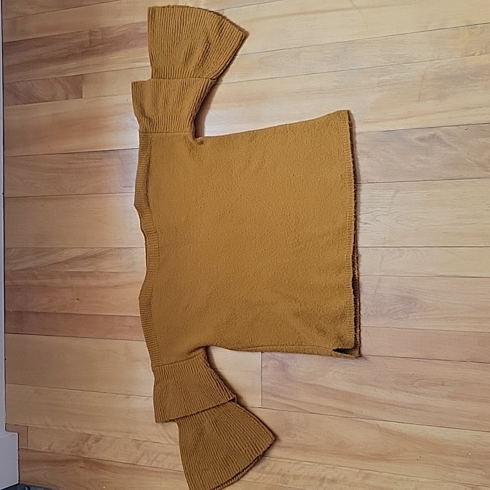 Madewell mustard sweater size xxs